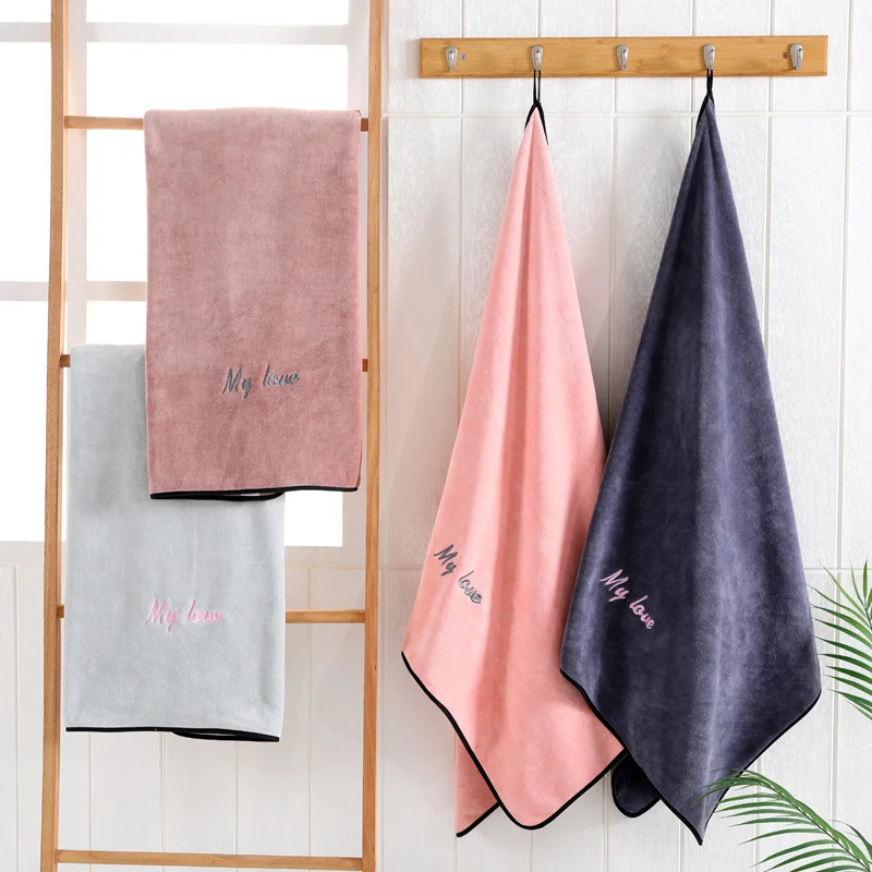 Microfiber Month Bath Towel Soft Absorbent And Thickened 75*150CM Weight 380g Family Adult Beauty Salon Gym Fast Drying Cloth