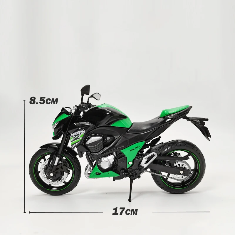 1/12 Kawasaki Z800 Alloy Die Cast Motorcycle Model Toy Vehicle Collection Autobike Shork-Absorber Off Road Autocycle Toys Car