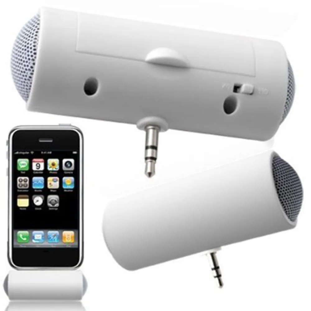 Newest  Stereo Speaker MP3 Player Amplifier Loudspeaker for Smart Mobile Phone iPhone iPod, MP3 with 3.5mm connector