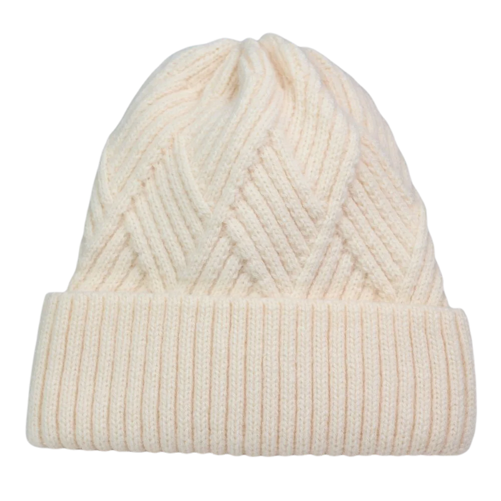 Stretchy Plain Stripe Beanie Women\'s Knit Hats Soft Winter Skully Cap Warm Gorros de Wool Beige Blue Black Green