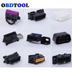 Auto OBD2 16Pin Female Connector for Benz/bmw/ford/buick Car Diagnostic Interface 16 Pin Plug Modification Wire Harness Adapter