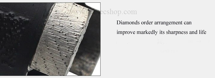 [5/8-11'' thread] 1.4'' inch Laser Welded Diamond Dry core drill bits with Diamonds order arrangement line-up | 35mm hole saw