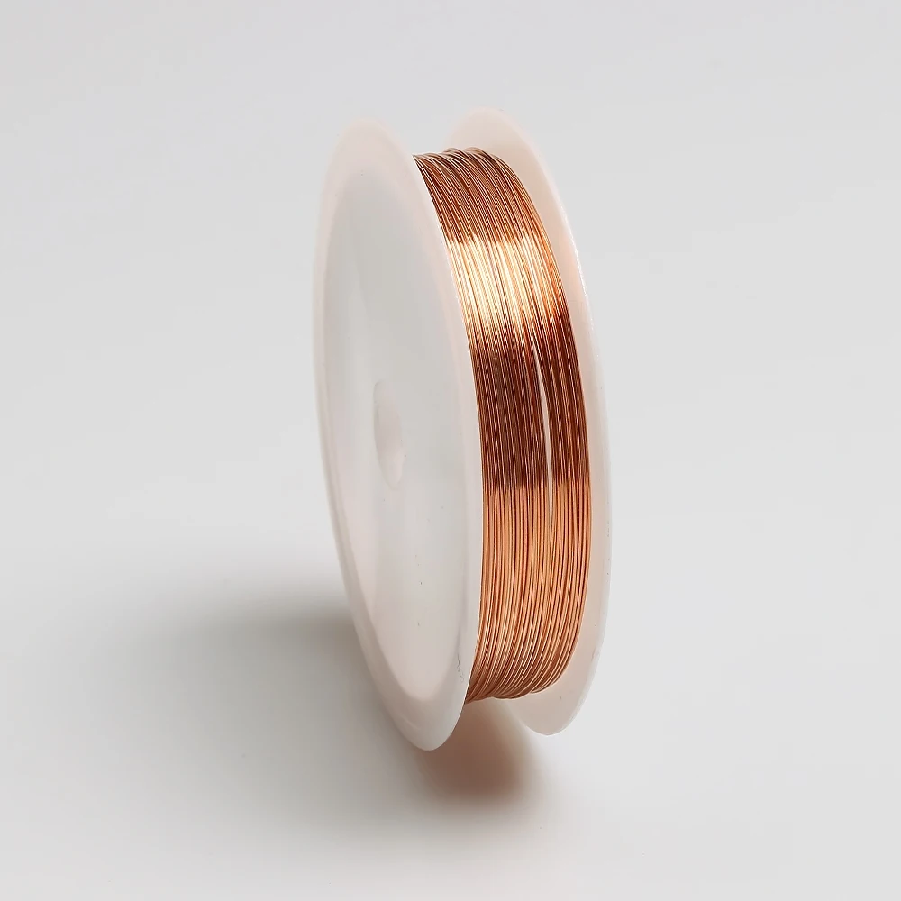 10Meters 0.4MM Diameter Colorfast Copper Wire for DIY Bracelet Necklace Beading Jewelry Craft Making Alloy Cord String