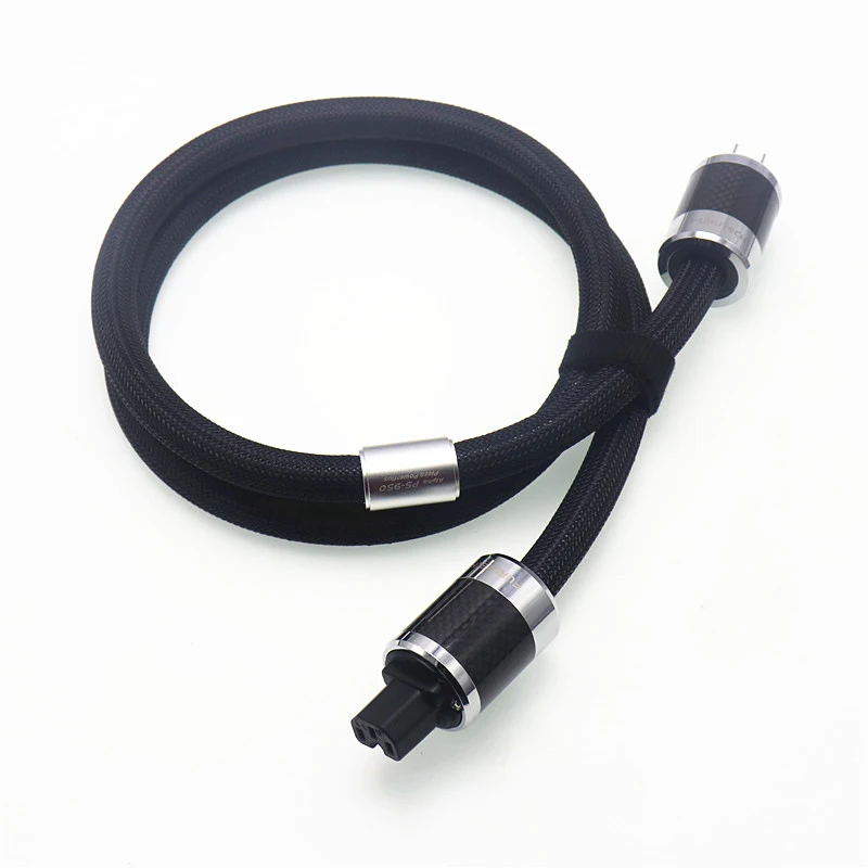 

HiFi High End Furutech Alpha PS-950-18 Audio Cord Rhodium carbon fiber fever AC power cable US plug EU Version