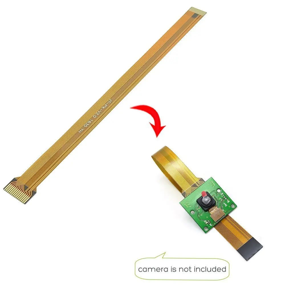 Para cámara Raspberry Pi Zero Cable FFC Cable flexible 15 pines 16CM 30CM Cable de cinta para Raspberry Pi 3/2/b/b+