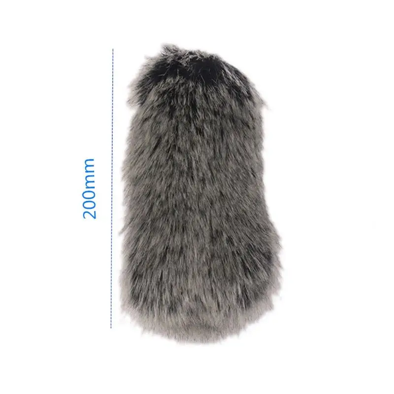 ขนสัตว์ประดิษฐ์ไมโครโฟนกระจกหน้ารถ Muff สำหรับ RODE VideoMic Go สำหรับ Takstar SGC-598 MIC-01 NA-Q7 DeadCat Go