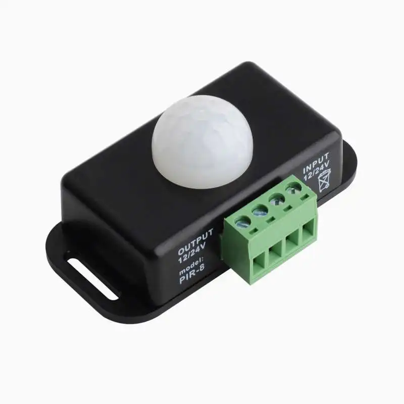 RCmall-Sensor de movimiento infrarrojo PIR, Minisensor piroeléctrico PIR con cabeza macho y hembra, CC de 12V-24V para Arduino