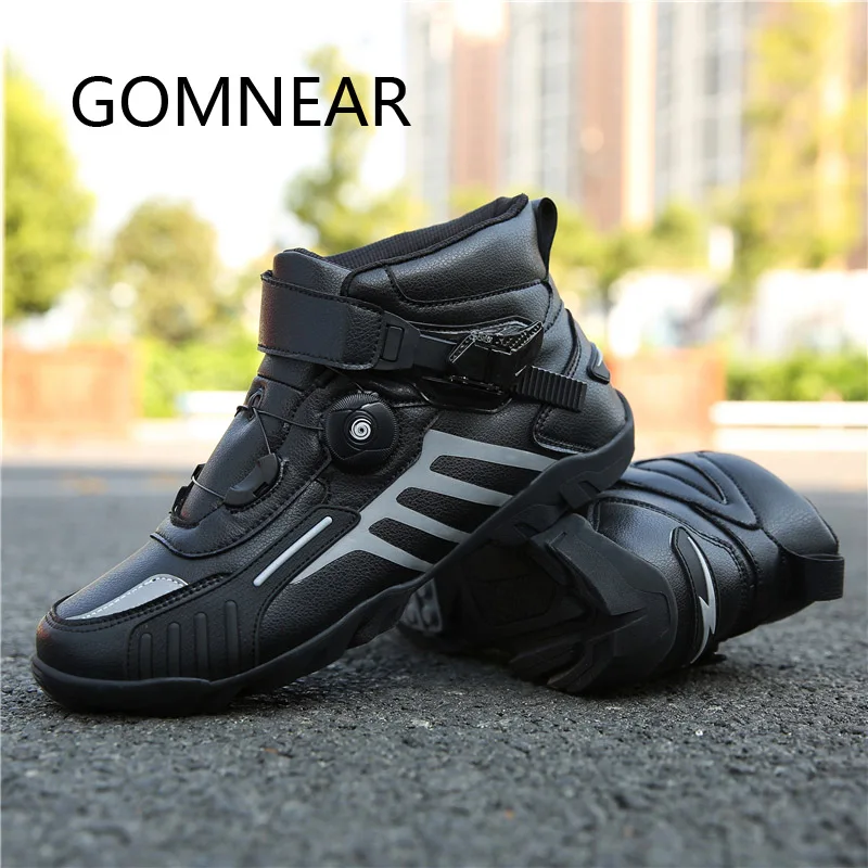 GOMNEAR Professional MTB Shoes Men High Quality Sapatilha Ciclismo Mountain Bike Shoes Self-Locking Breathable Bicycle Shoes