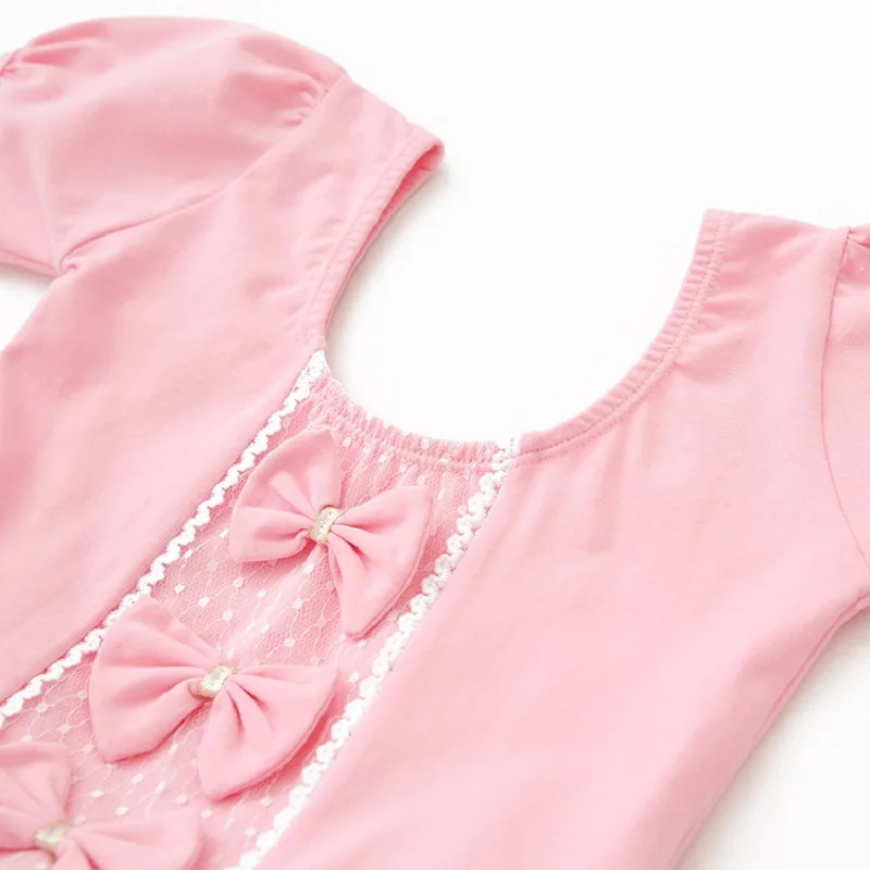 Танцевальное платье с коротким рукавом для девочек, хлопковая балетная одежда хорошего качества, балетное платье для малышей, детское платье-пачка, детские танцевальные юбки
