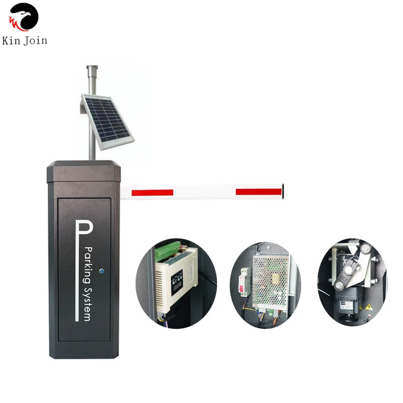 KinJoin High Level Water Proof Parking Barrier/Solar System Power Parking Lot Barrier Gate