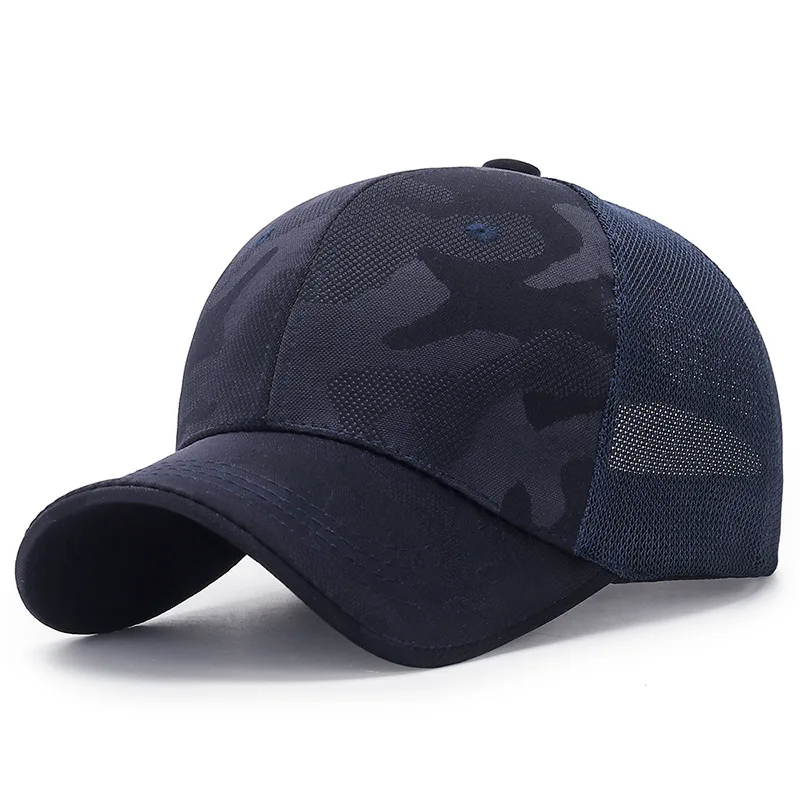 Unisex mesh baseball cap summer outdoor cap breathable adjustable sun hat men snapback hats Camouflage snapback caps