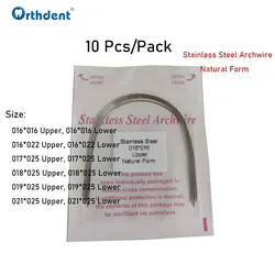 1 Pack Dental Stainless Steel Wires Natural Form Orthodontic Arc For Braces Rectangular Archwire Dentistry Teeth Therapy Tool