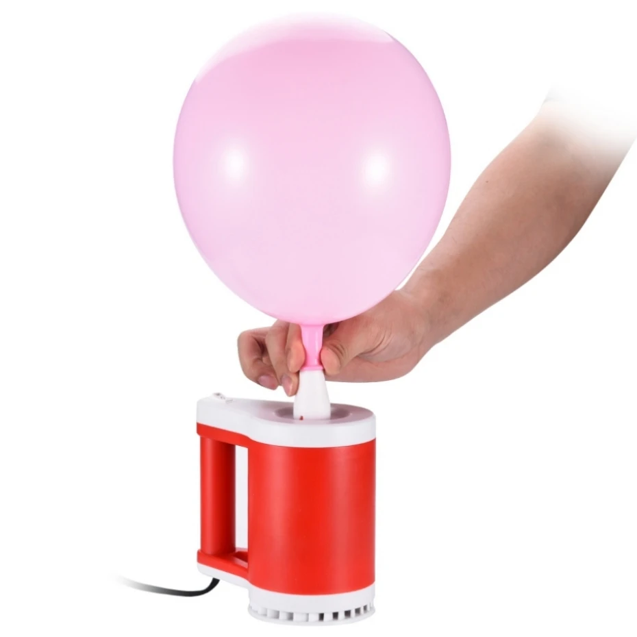 Inflator Air Pump Red Electric Balloon Pump  For Decoration