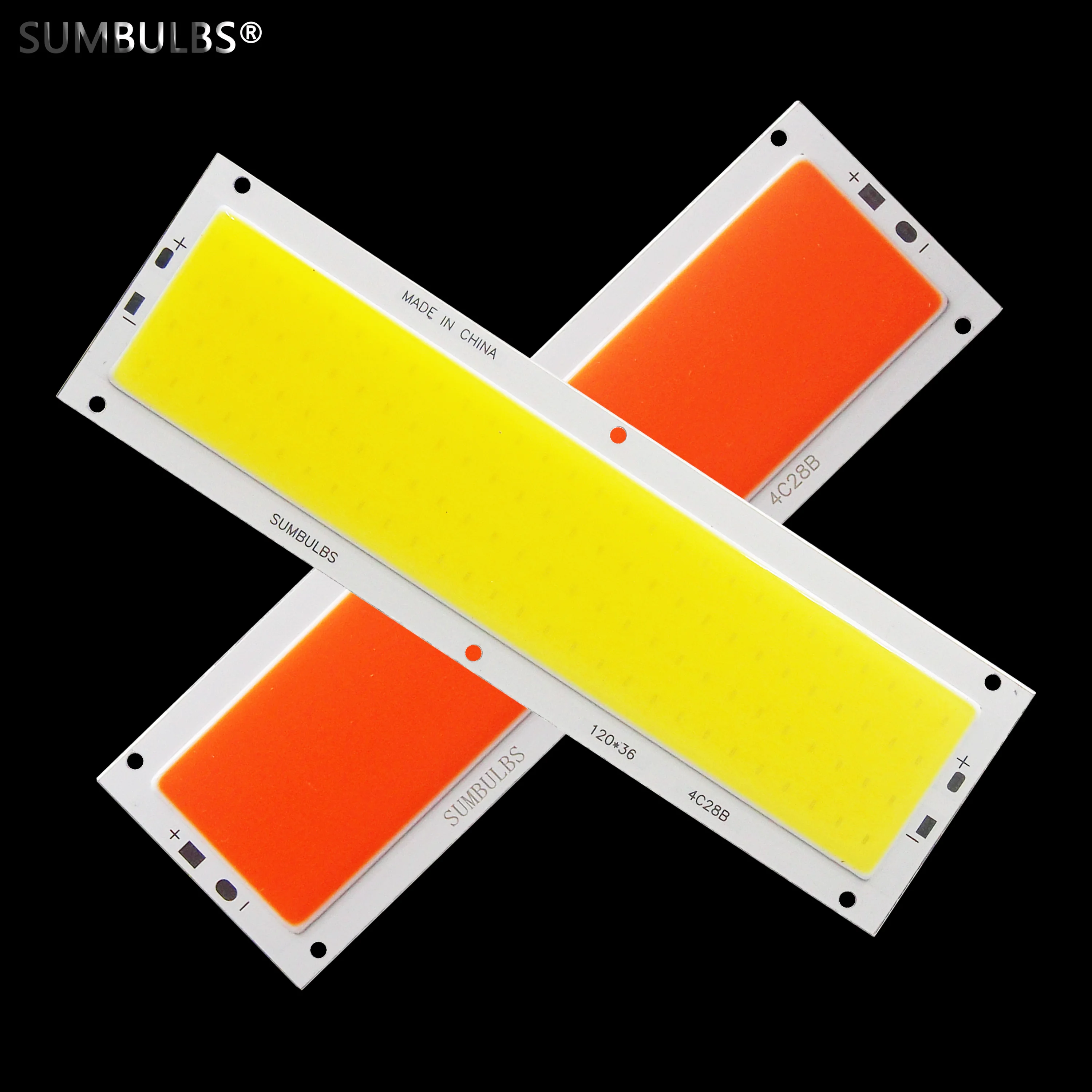 SUMBULBS 1200LM 12W DC 12V COB LED Light Source Bulb 12CM 120*36mm LED Strip 5 Colors Panel Module Light Emitting Diode