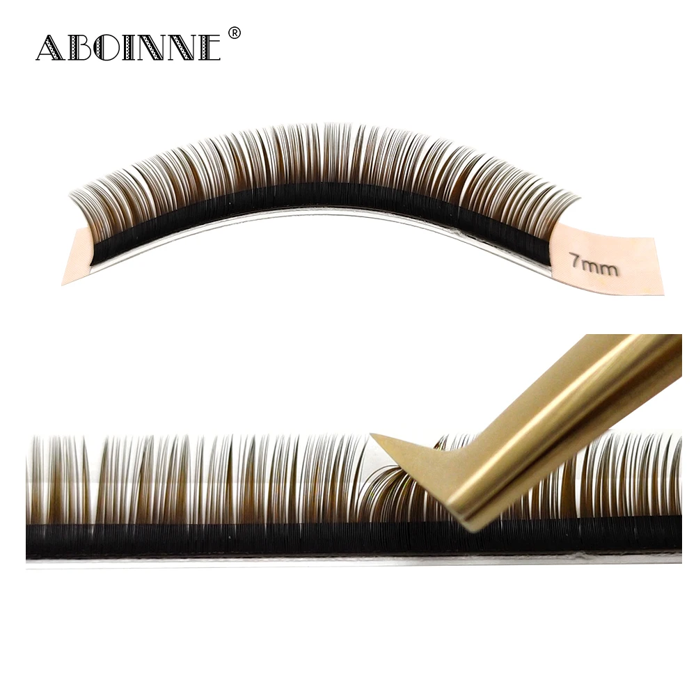 Abonnie 7mm Individual Eyelashes Extensions Fluffy Volume Classic Lashes Mixed 5mm Cilios Silk