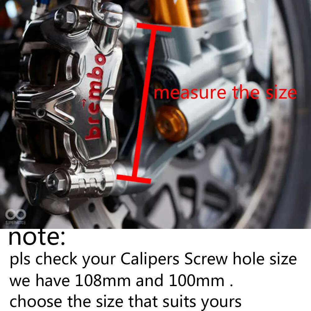 100mm Carbon Fiber Motorcycle Cooling Air Ducts Brake Caliper Cooler Channel For DUCATI Streetfighter V4S 2020-2021