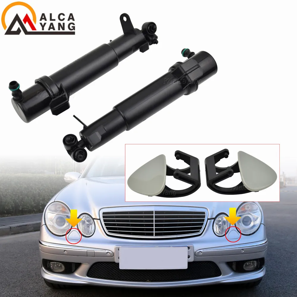 Headlight Washer Nozzle Cylinder For Mercedes Benz W211 E200 E280 2002-2009  Head Lamp Telescope Unit