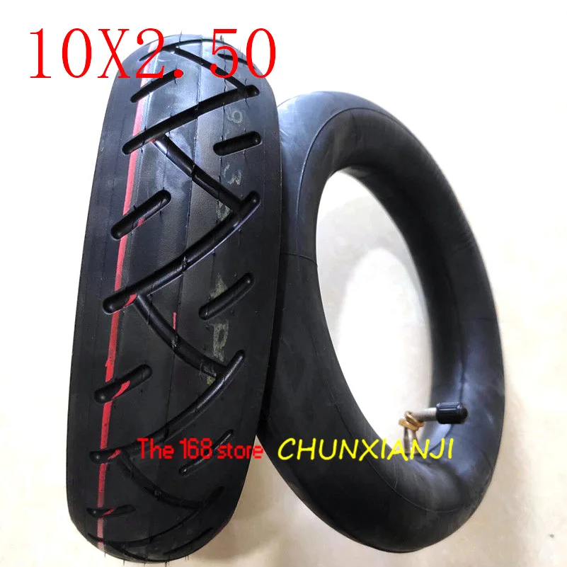 Lightning Delivery 10x2.50 Tube Tyre CST 10 Inch 10*2.50 Electric Scooter Inner  Outer  Explosion-proof  Advanced Tire