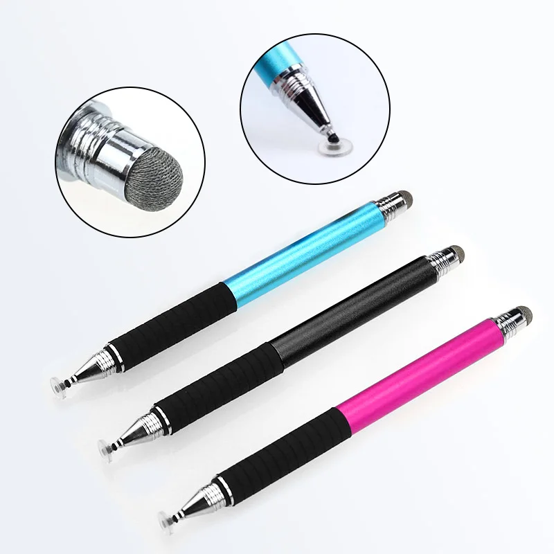 Universal Stylus Pen Capacitive Screen Disc Fiber Touch Pen Replacement Tips Drawing Writing Nib Pencil Head for Smartphone