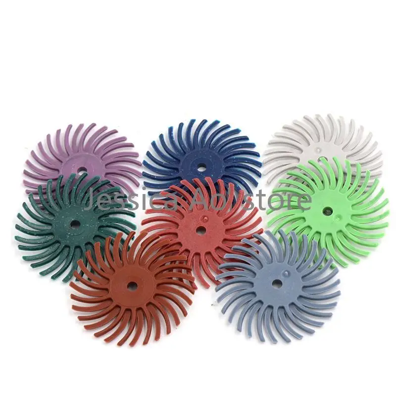 5 pz 80-2000 grana a forma di fiore Gap spazzola per lucidatura spazzola elettrica 25mm per Bodhi oliva Pit oliva pietra Gap rettifica lucidatura