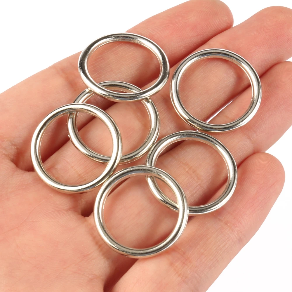 100pcs/lot 18mm CCB Closed Jump Rings Round Circle Loop Rings Supplies for Jewelry Making Handmade DIY Accessories Connectors