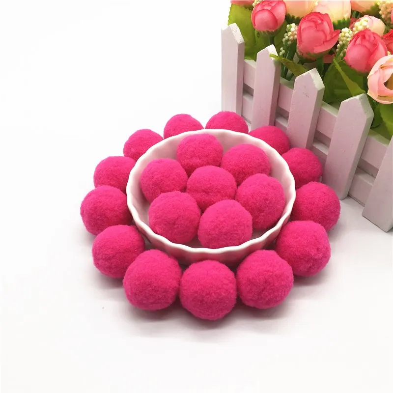 Pompoms 10mm 15mm 20mm 25mm 30mm Soft Pompones Fluffy Plush Crafts DIY Pompon BallsFurball Home Decor Sewing Supplies 30-100pcs