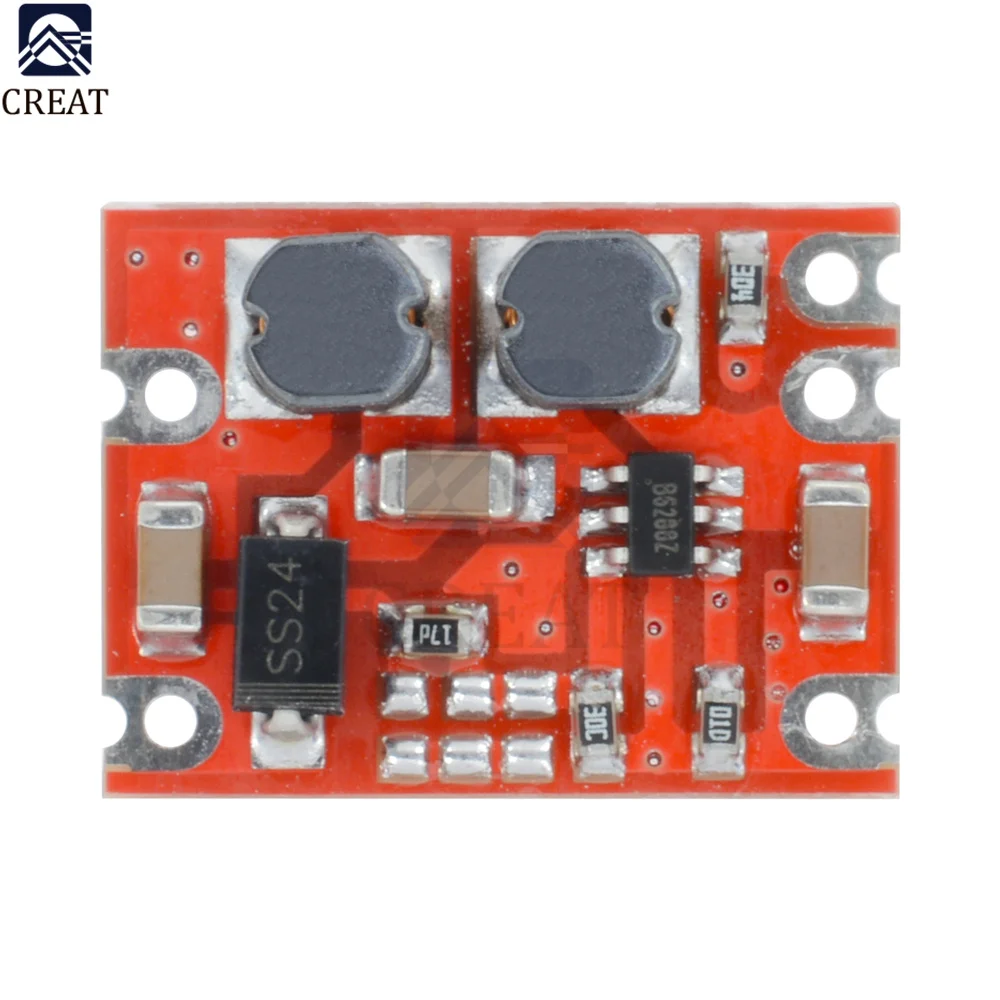 5PC S09 DC-DC Automatic Buck Boost Power Module Step Up and Down Board Input 3-15V Output 3.3V/5V/4.2V/9V/12V Electronic DIY PCB