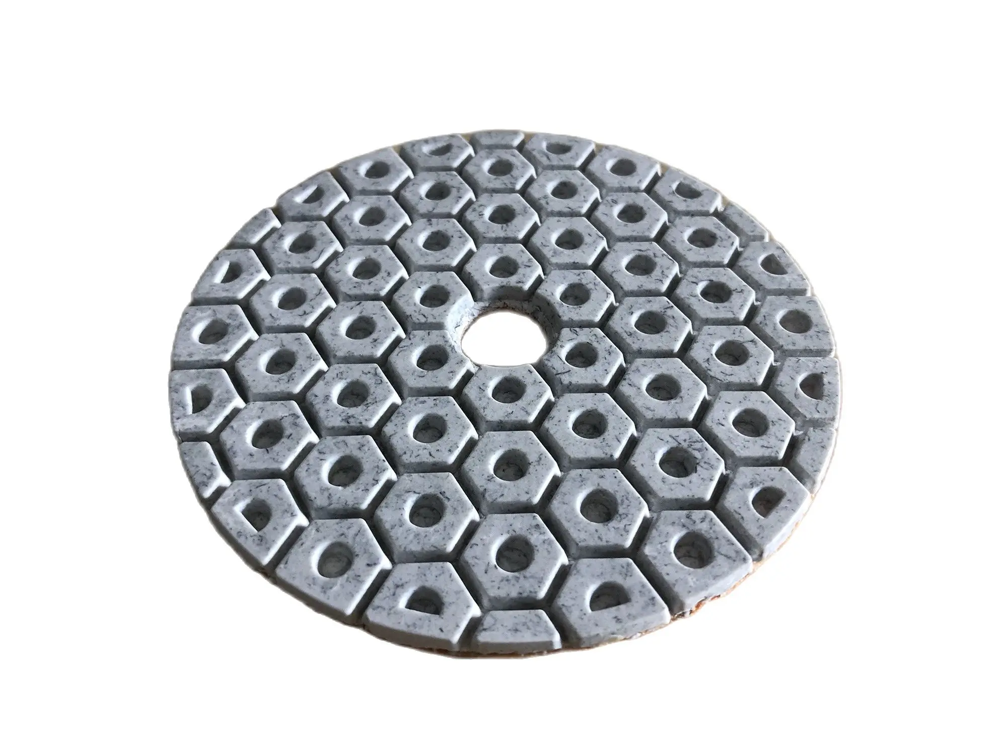 4 Inch 100MM White Abrasive Diamond Polishing Pad Wet Polishing Disc Stone Marble Granite Grinding Sheet Sanding Polishing Plate