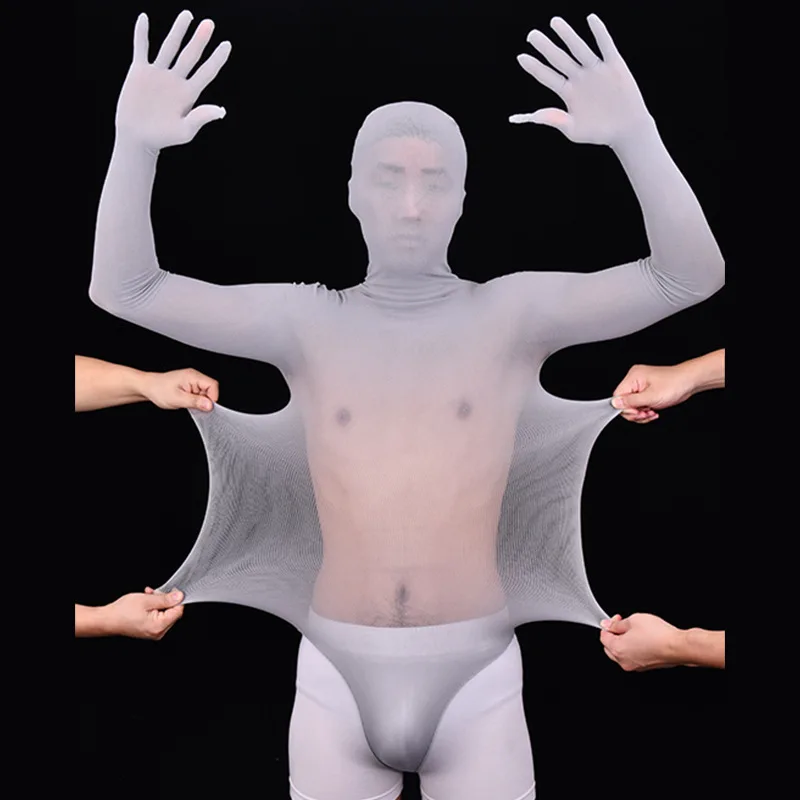 Body sem costura de cinco dedos unissex, 80d, manga longa, meia casaco, peça única, zentai, faça você mesmo, qualquer corte, meia-calça, catsuit, collant