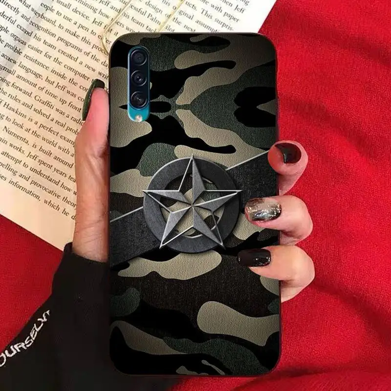 TOPNBLJ Camouflage Militaire Telefoon Case voor Samsung A30s 51 71 10 70 20 40 20 s 31 10 s A7 A8 2018