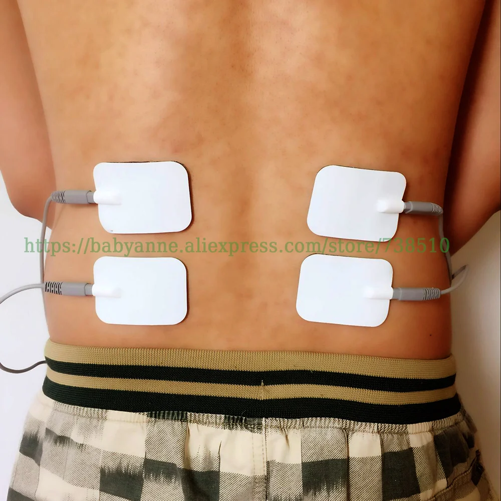 Conductive Electrodes Pads Silicone/Gel Safe Electrode Pads 6x4.5cm For Haihua CD-9 Serial QuickResult therapeutic apparatus