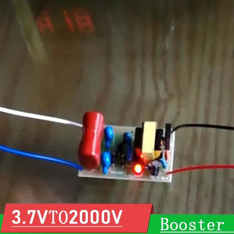 Impulso Conversor Módulo Super Arco Pulso Choque Elétrico de Alta Tensão para Gerador de Íons Negativos dc 3v 3.7v 4.2v a 1500v2000v