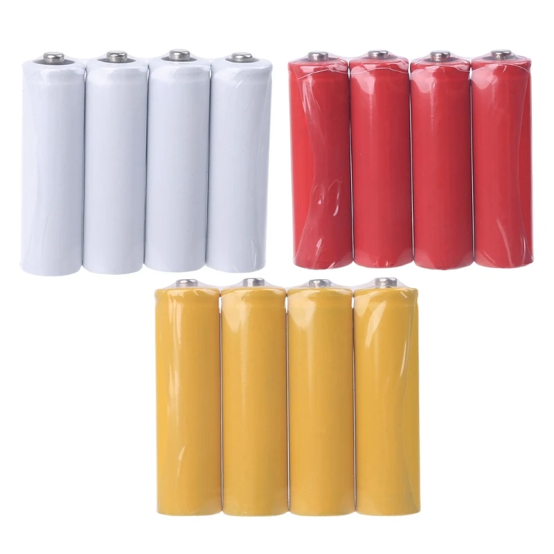 4Pcs No Power 14500 LR6 AA Dummy Fake Battery Placeholder Cylinder Conductor