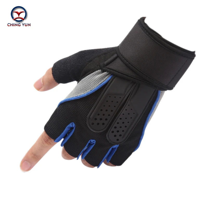 

men women's Fingerless Gloves lengthened wristbands fitness sport semi-finger protective Non-slip breathable Half finger gloves