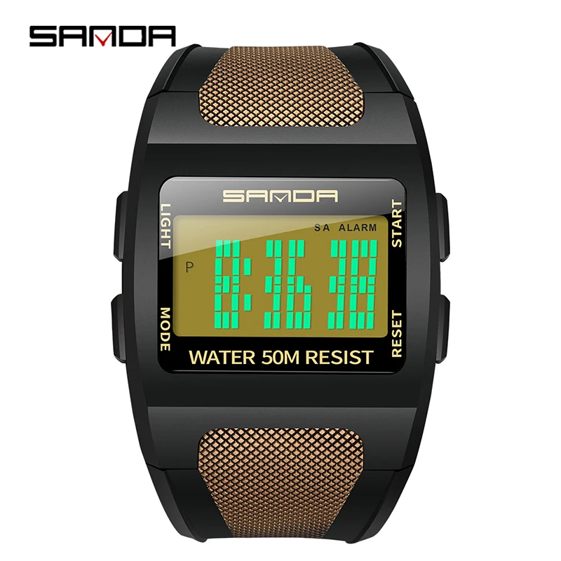 

SANDA Men's Sports Watch Fashion Simple Male Digital Watch Men's Waterproof LED Electronic Watches Date Clock Reloj Hombre