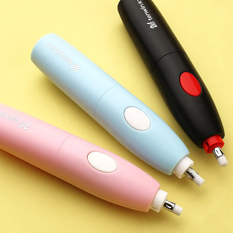 

Electric Pencil Eraser Kit Battery Operated Highlights Erasing Effects Office Students Electric Eraser for Sketch Stationery Art