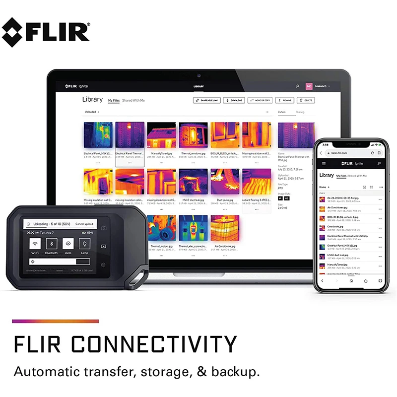 FLIR C5 Thermal Camera of Professional Wi-Fi and Cloud Function Sixth Sense Compact  Pocket Size IR Camera Heat Sensor 160 * 120