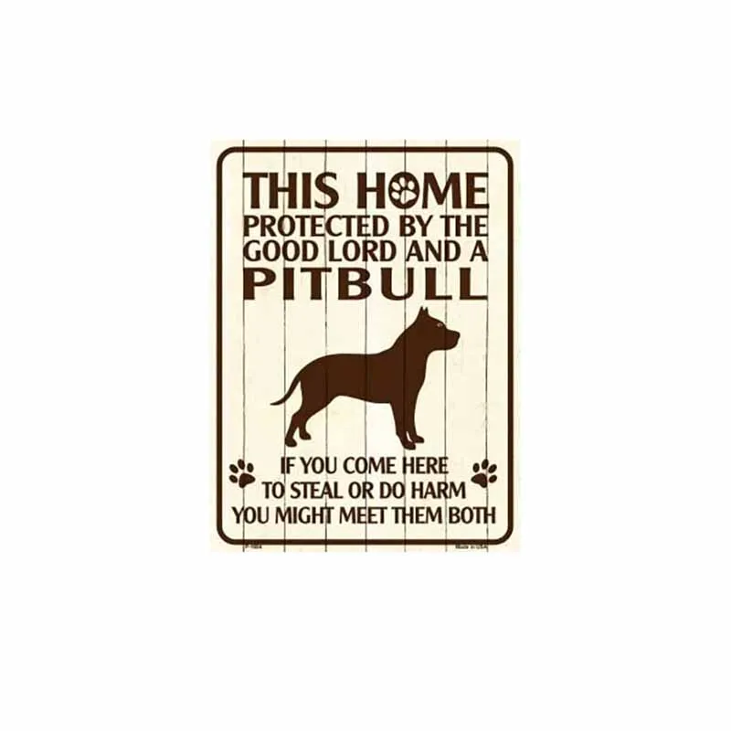 20*30cm 1 Piece of Warning Protection Pitbull Pitbull Dog Beware of Dog Logo Sticker PVC Car Shape for Renault Stickers