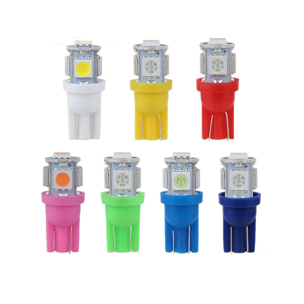 10pcs Truck 24V LED T10 194 168 W5W 5SMD 5050 LED Wedge Light Bulb Car Lamps Auto Side Marker Clearance light