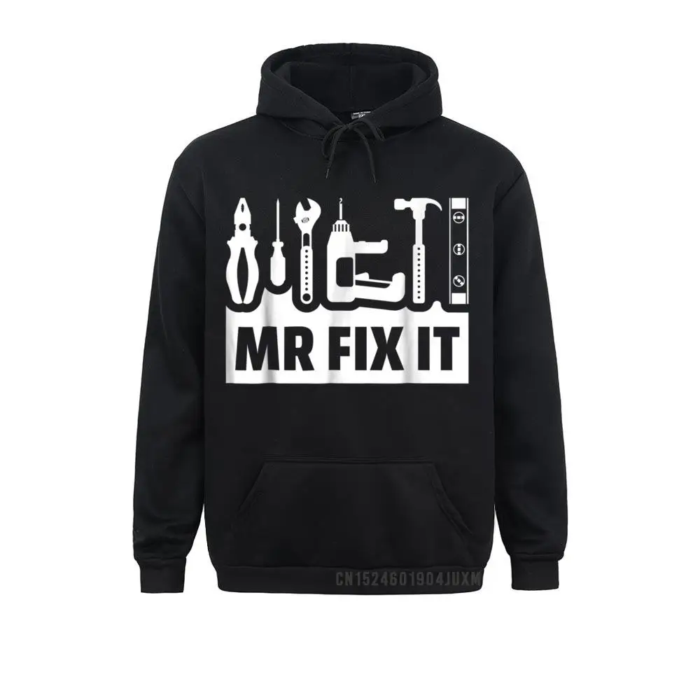 

Hoodies Dad Mr Fix It Funny For Father Of A Son Ostern Day Long Sleeve Men Sweatshirts Classic Clothes Slim Fit