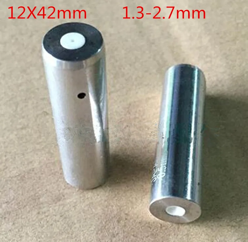 

2pcs EDM Machine Ceramic Guide 12X42mm 1.3-2.6mm Guide Tube For Drill Guide For EDM Drilling Machine