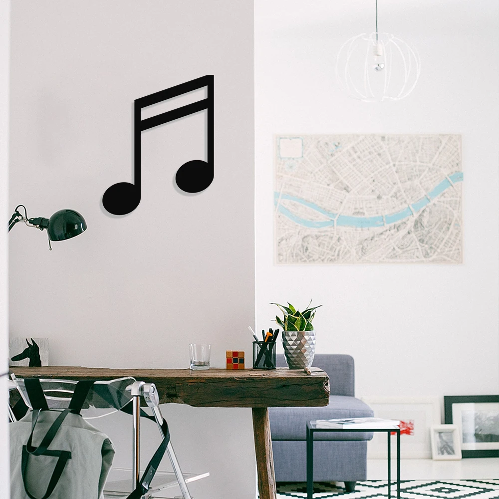 MIGNATIS Musical Note and Jazz Music Design Metal Wall Decor - Kitchen Wall Decor, Office, wall Decorations for Living Room