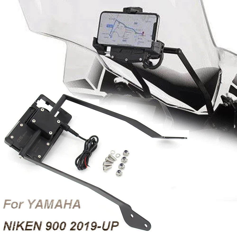 

Motorcycle Accessories GPS Smart Phone Navigation GPS Plate Bracket Adapt Holder Kit For YAMAHA NIKEN 900 NIKEN900 2021 2020