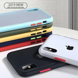 Luxury Shockproof Silicone Phone Case for iPhone 12 Mini 11 Pro Max XS XR 7 8 Plus Protective Matte Soft TPU Logo Cover Coque
