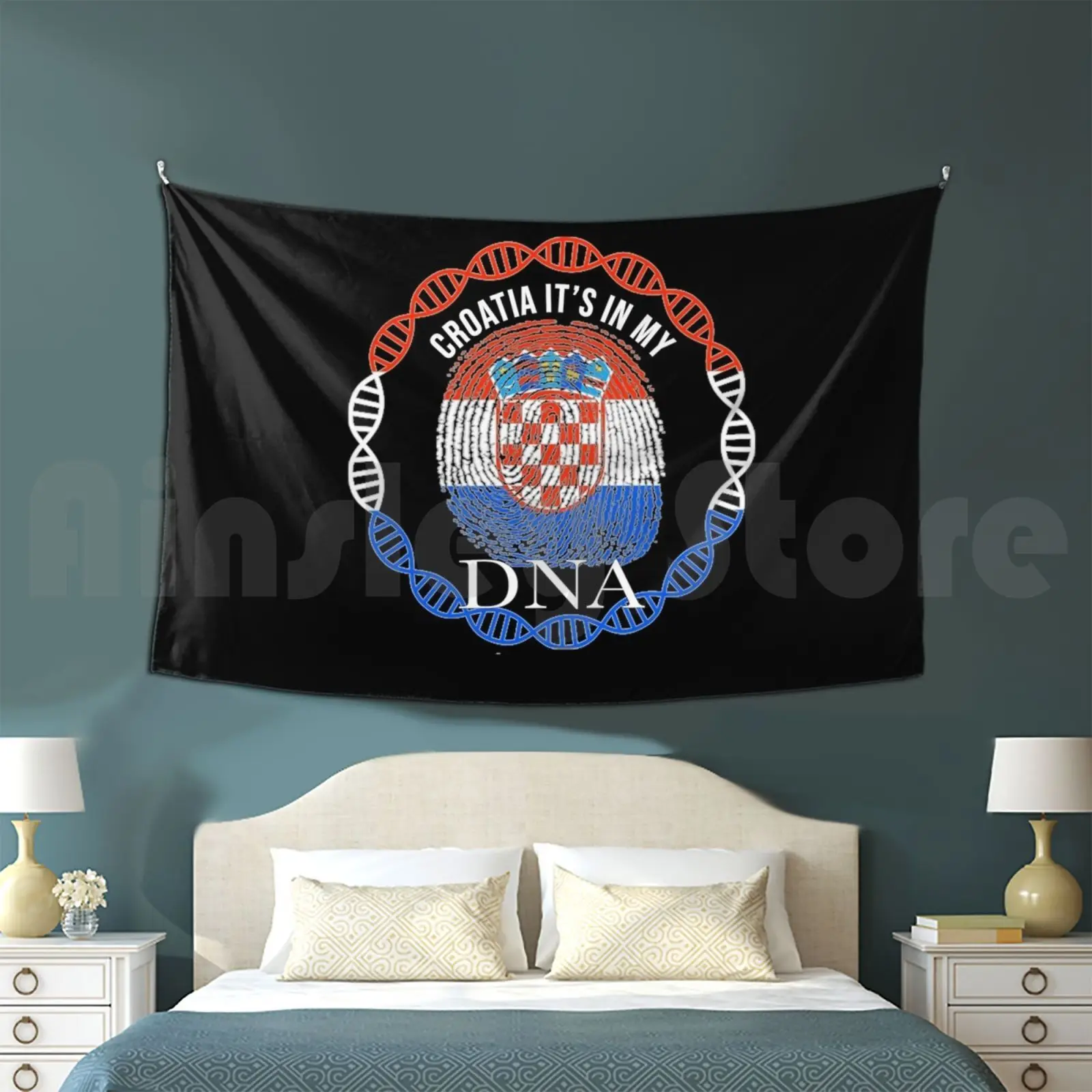 Croatia Its In My Dna-Gift For Croatian From Croatia Customized Tapestry Croatia Croatian Croatian