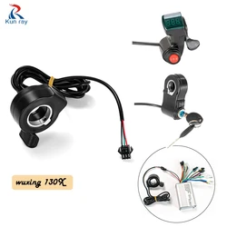 Acceleratore per pollice Scooter elettrico bici Wuxing 130X e-lock acceleratore digitale per dito per connettore impermeabile Ebike a 3 Pin