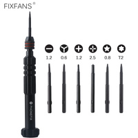 6 in 1 Precision Screwdriver Set 0.6 Triwing Pentalobe T2 for iPhone 7 8 X XR 11 12 Screen Battery Replacement Repair Tools Kit