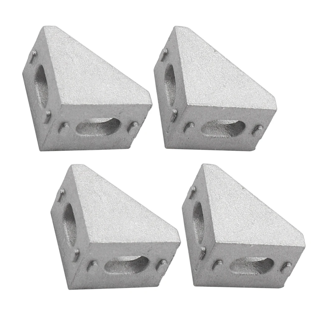 2/4pcs 2020 Aluminum Profile Corner Angle Bracket Connector Fastener With  Nut + M5 Flat Head Screw For V-Slot 3D Printer parts