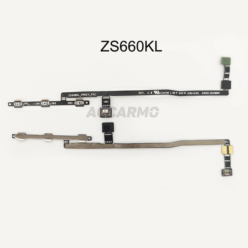 Aocarmo For ASUS ROG Phone 2 ZS660KL Power Button On/Off Volume Switch Connector Flex Cable For ROG Phone II ROG2