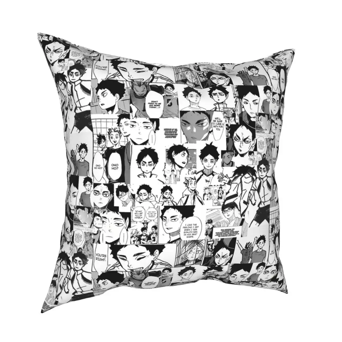 Akaashi Keiji Manga Collage Haikyuu Square Pillowcase Creative Decor Pillow Case Sofa Seater Cushion Cover